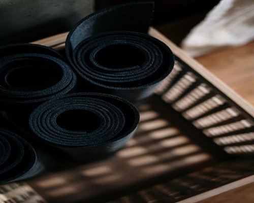 Premium extra wide Gaming Desk Mat rolled up